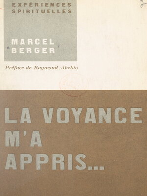 cover image of La voyance m'a appris...